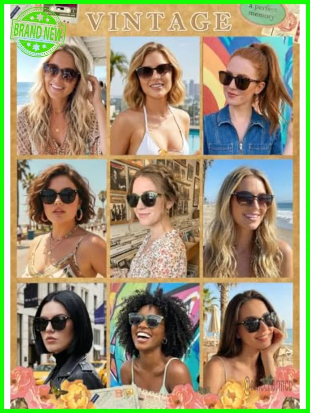 Polarized UV400 Protection Cat Eye Sunglasses for Women Pack of 2 Trendy Shades